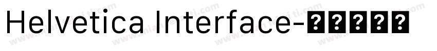 Helvetica Interface字体转换